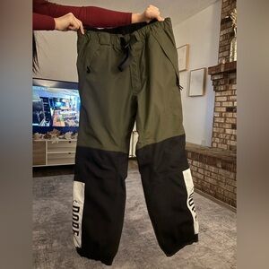 DOPE Black and Green snow pants